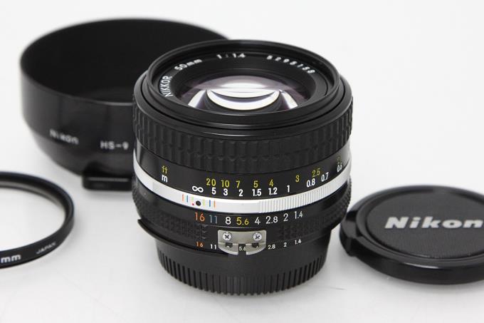 新品級 ニコン AI-S 50 f1.4　フード HS-9 説明書付 Y160