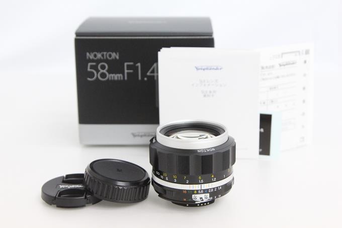 フォクトレンダー NOKTON 58mm F1.4 SL II S シルバーリム ニコンF