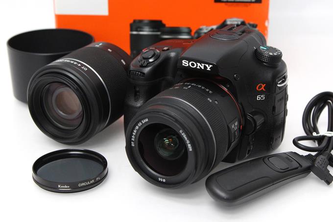 ショット数1510！SONY α65 レンズ四本付き-