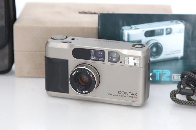 CONTAX T2 チタンシルバー 【データバック付】