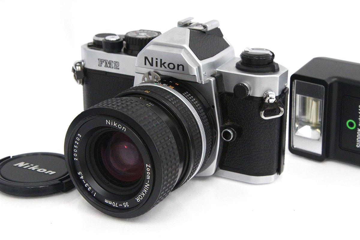 動作確認済　ニコン　FM2 レンズ付き　35-70 mm Nikon FM2写っているものが全てです