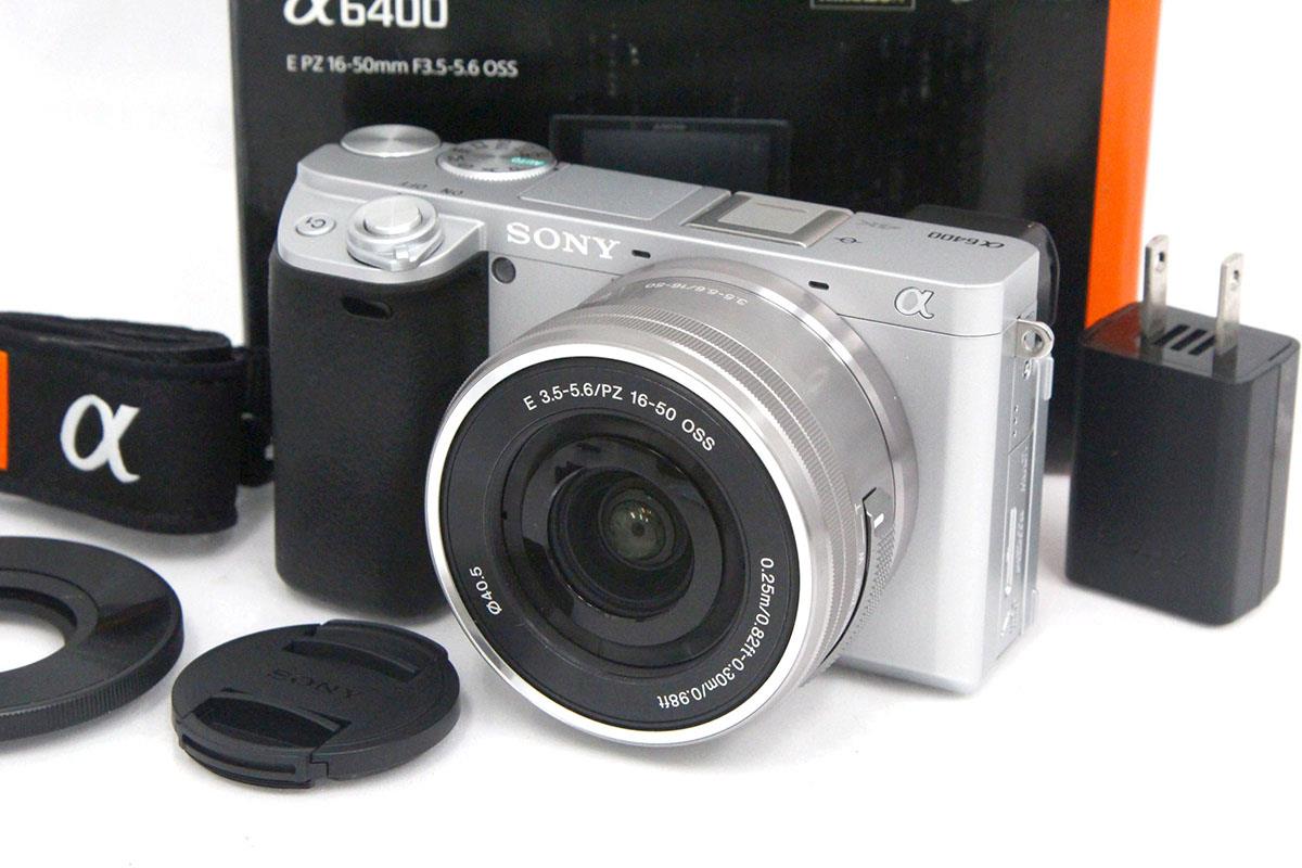 トップ ソニー SONY α6400 シルバーボディ E 50mm 1.8 シルバー 単焦点 レンズセット ミラーレス一眼 中古 カメラ デジタルカメラ 