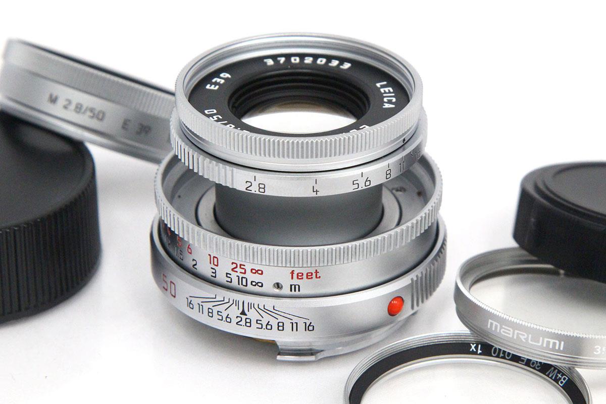 Leica ライカ エルマー M50mm F2.8 沈胴式 最短70cmシルバー - レンズ 