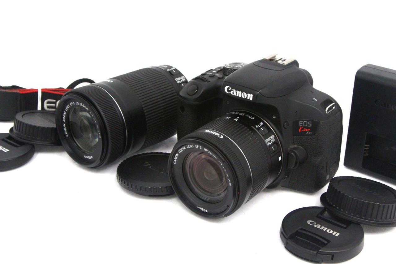 おまめちゃんカメラ★超極上美品★CANON eos kiss X9i ダブルレンズセット★6813