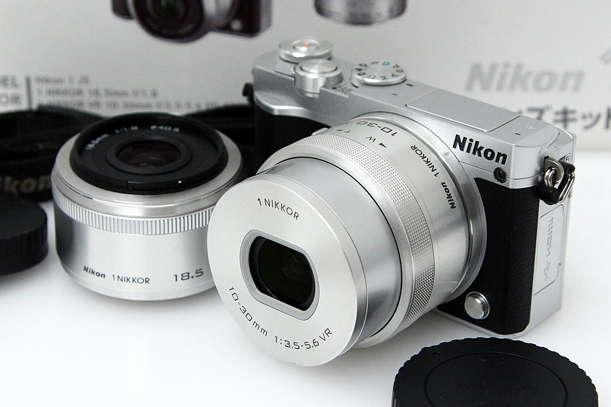 Nikon 1 J5 ダブルレンズキット シルバー シャッター回数 約1100回以下 ...