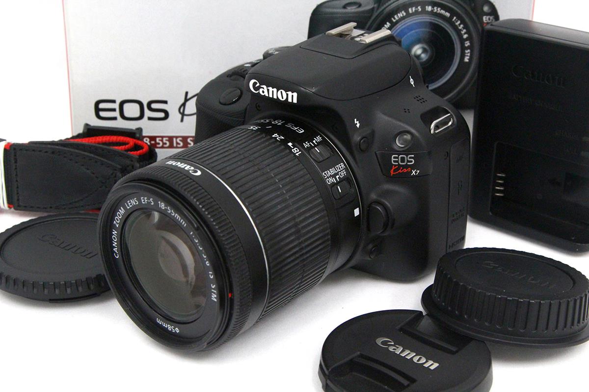 ○EOS Kiss X7 EF-S18-55 IS STM レンズキットデジタル一眼 - デジタル一眼