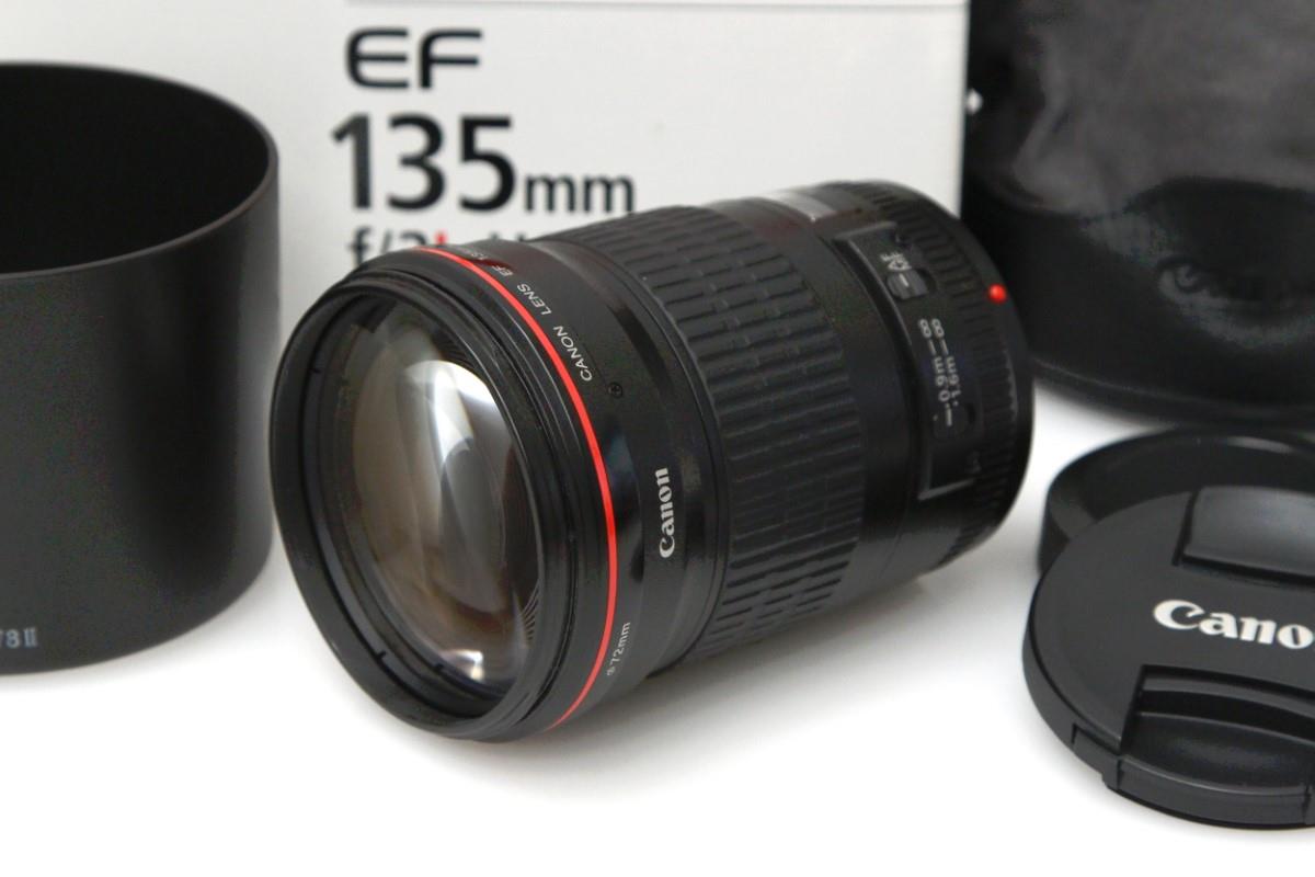Canon EF135mm F2L USM 美品 動作問題なし 元箱あり