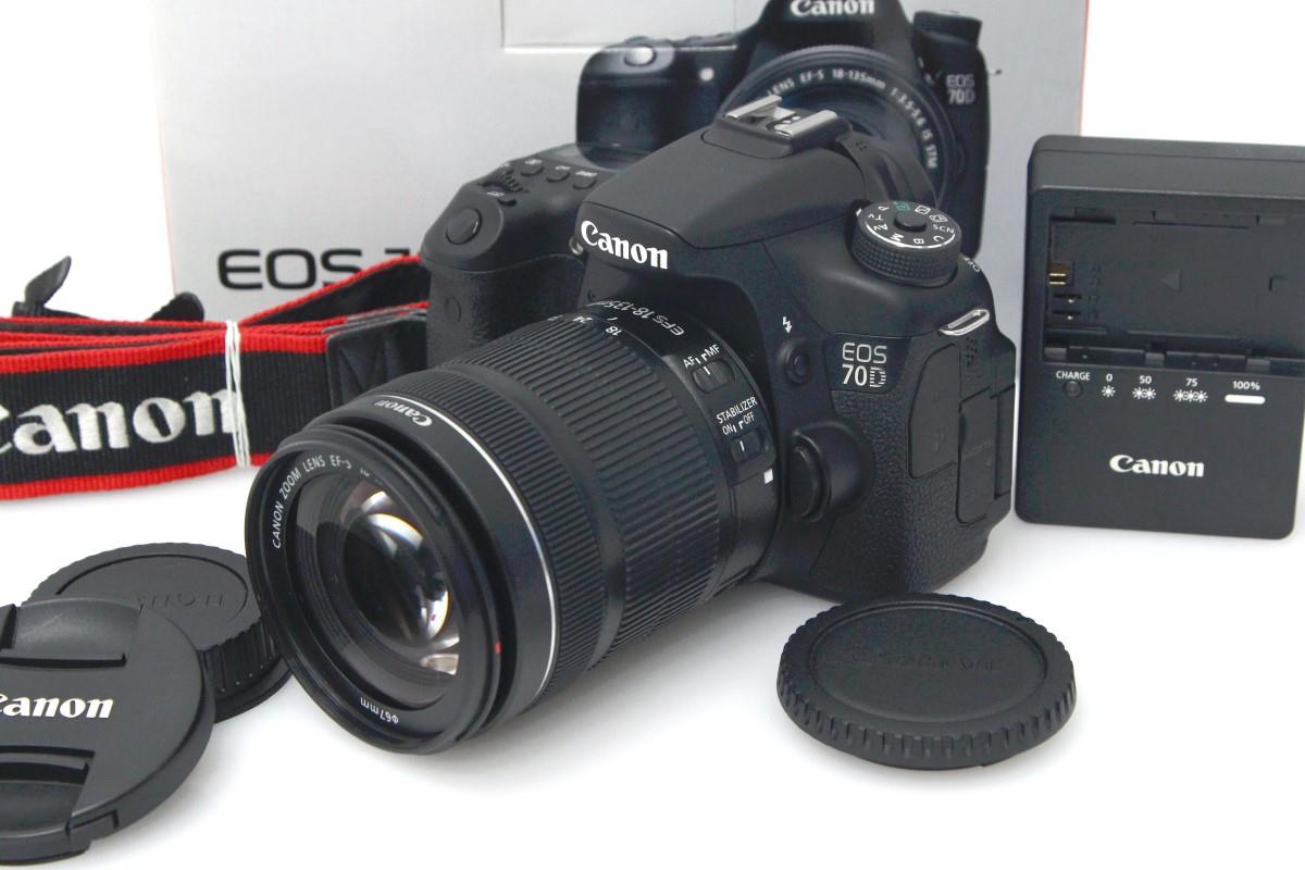 スマホ/家電/カメラCANON EOS70D EF-S18-135 / EF-S24mm付き