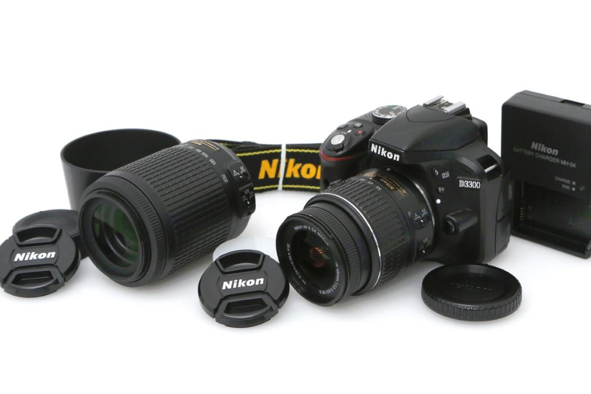 Nikon デジタル一眼レフカメラ D3300 ダブルズームキット - カメラ