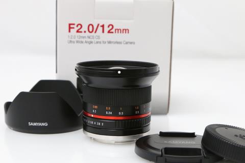 12mm F2.0 NCS CS ブラック ソニーEマウント用 CA01-C062-3T4