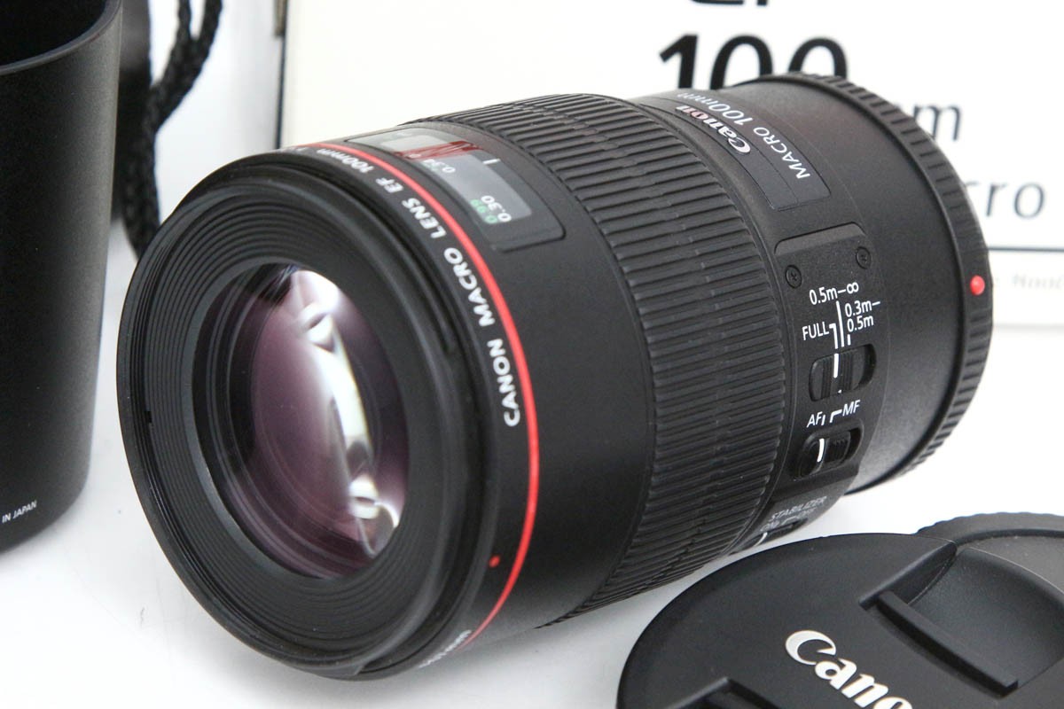 【防湿庫保管】【美品【プロテクト】EF100mm F2.8Lマクロ IS USM 美品【プロテクト】EF100mm F2.8Lマクロ IS USM（防湿庫保管