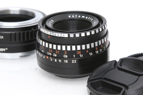 DOMIPLAN 50mm/f2.8 M42マウント（Eマウントアダプター付き） CA01-R2566-2R2B-ψ