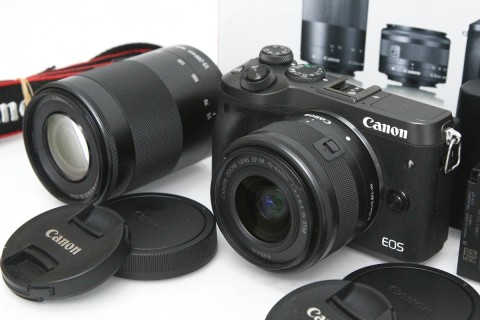 EOS M6 ダブルズームキット [ブラック]（センサー清掃済み） CA01-R3011-3Y4