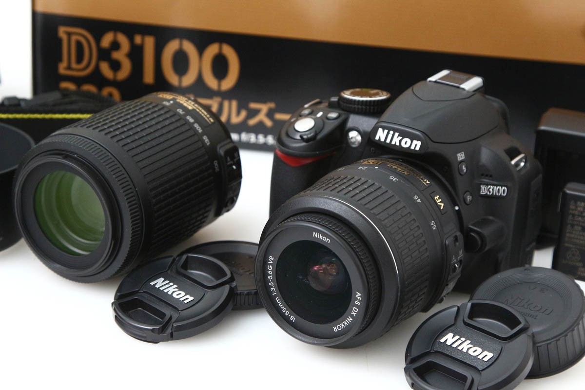 D3100 200mmダブルズームキット(センサー清掃済み) CA01-R6501-3X1