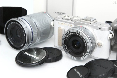 OLYMPUS&nbsp;PEN&nbsp;E-PL8&nbsp;EZダブルズームキット&nbsp;[ホワイト]（センサー清掃済み）&nbsp;CA01-R3816-2Q3