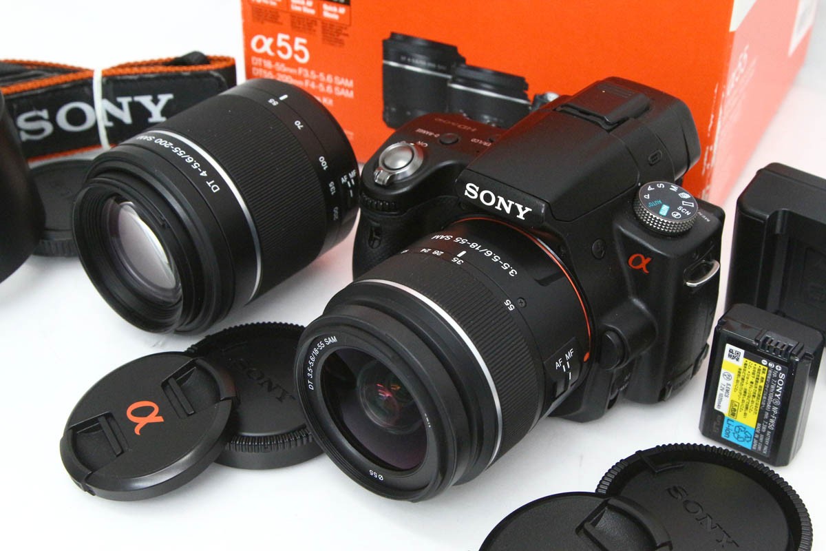 SONY カメラ　セット カメラ Sony SLT-A55V α55 一眼レフカメラ