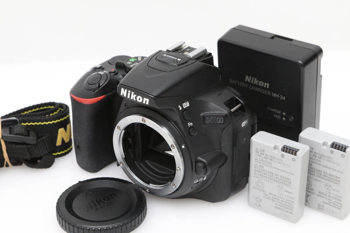 D5500 ボディ(純正予備バッテリー付き・センサー清掃済み) CA01-D268-2Q2A