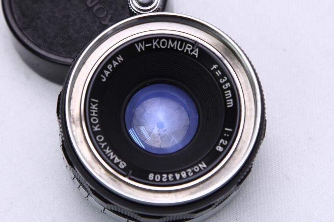 W-KOMURA 35mm F2.8 L39マウント メタルフード付き 【K405】 | 三協光機 | 一眼レフカメラ用│アールイーカメラ