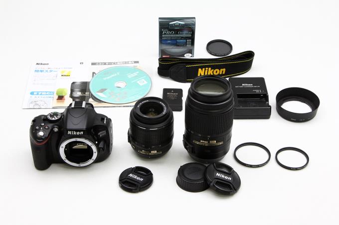 販売卸売【レンズ一つジャンク】D5100 Wズームキット【ショット数31，774回】 デジタルカメラ