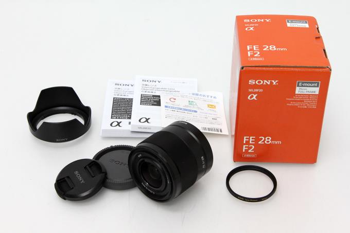 SONY FE 28mm F2 （SEL28F20）便利なフィルター5枚を付属