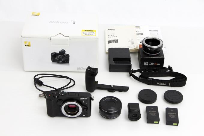 Nikon 1 V3 プレミアムキット ブラック レンズアダプター付き【K1304