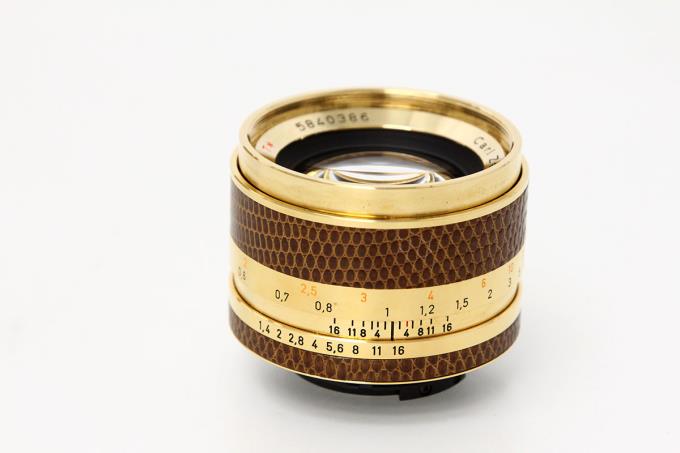 RTS 50周年記念モデル ゴールド Planar 50mm F1.4 レンズ付