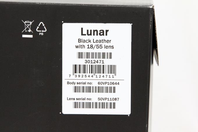 Lunar レンズキットブラックレザーハンドグリップ 18-55 lens