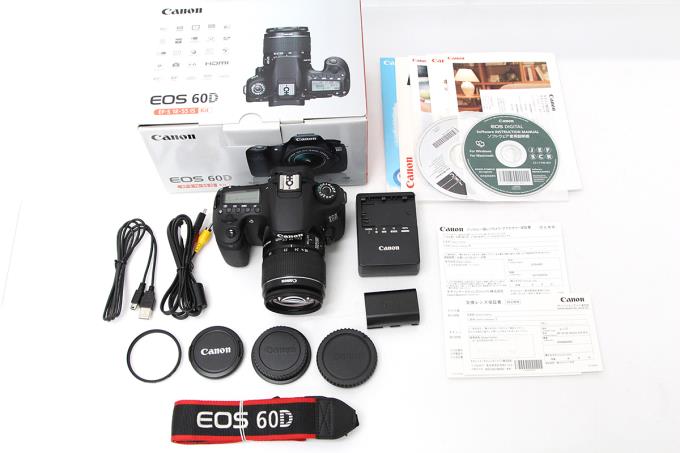 EOS 60D EF-S18-55 IS レンズキット シャッター回数 約500回以下 M1098