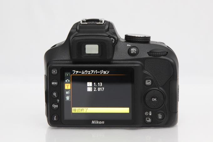 D3400 18-55 VR レンズキット ブラック シャッター回数約9000回以下 
