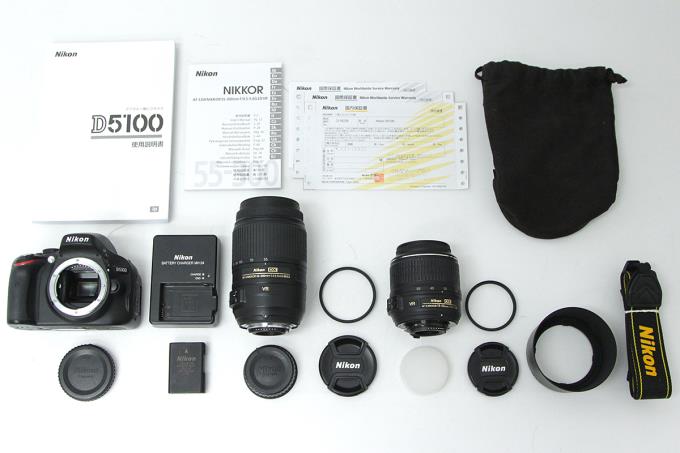 最大12%OFFクーポン Nikon D5100 ダブルズームキット 一眼レフ カメラ