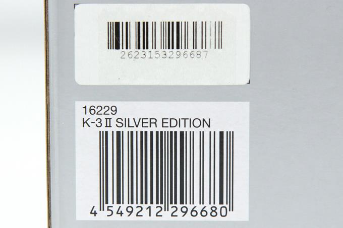 K-3 II Silver Edition ボディ シャッター回数 約9100回以下 γH692-2P3