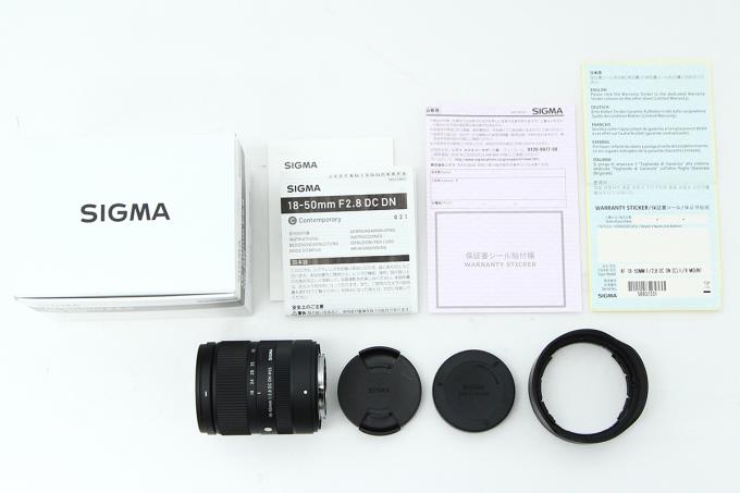 18-50mm F2.8 DC DN 富士フイルムXマウント用 γH1195-2J9 | シグマ