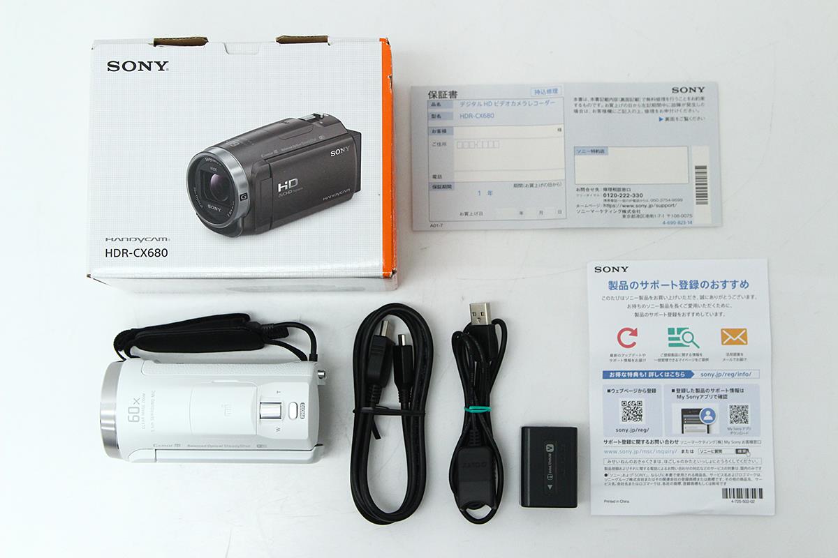 ★必見★ソニー SONY HDR-CX680 ビデオカメラ ホワイト