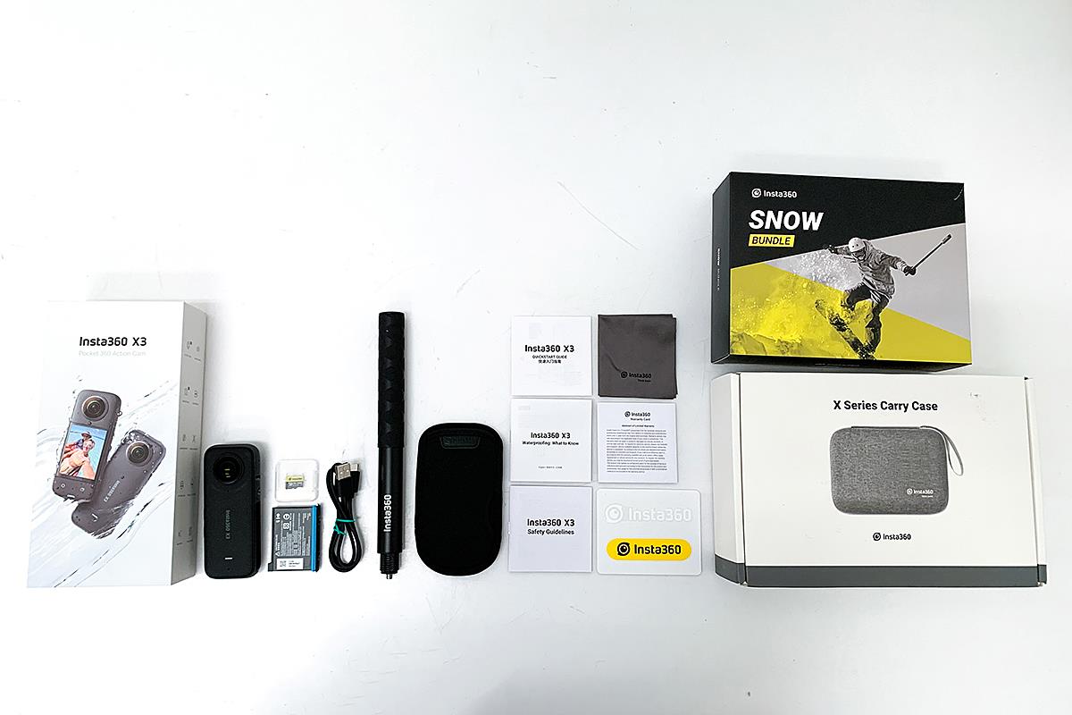 X3 ブラック SNOW BUNDLE・ケース付 γH2618-2K4 | Insta360 | 360