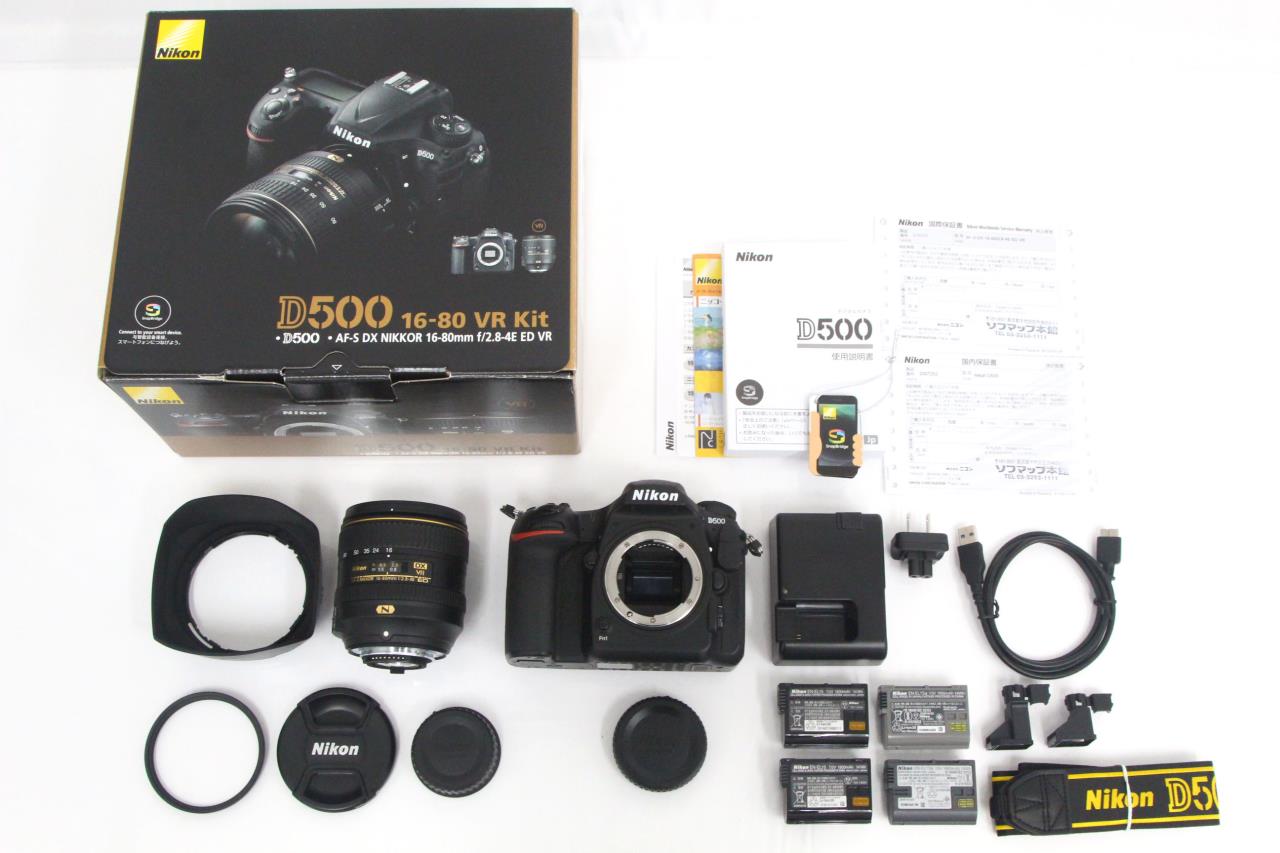 Nikon D500 デジタル一眼レフカメラ レンズキット 16-80mmD500LK1680JAN