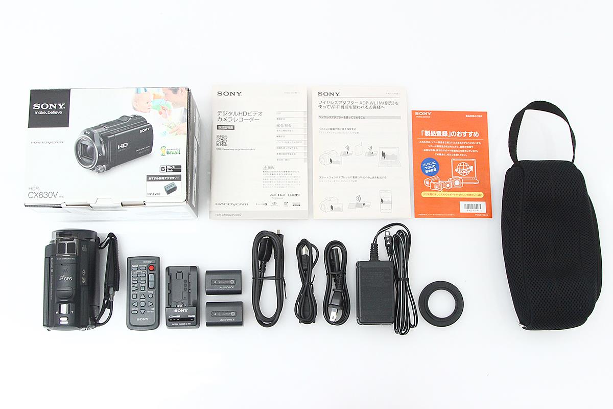 直販激安SONY ソニー ビデオカメラ HDR-CX630V 予備バッテリー、SDカード付 ソニー