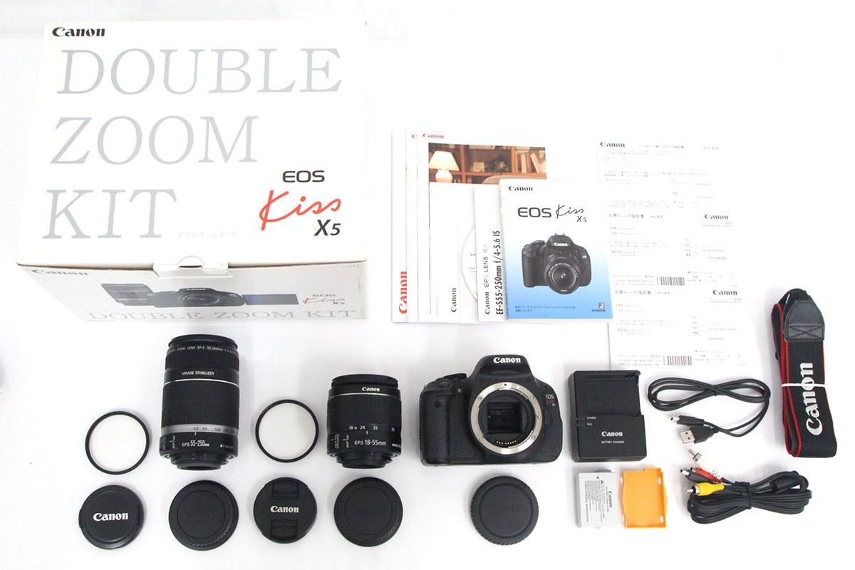 Canon EOS Kiss X5 ダブルズームキット　デジタル一眼レフカメラ