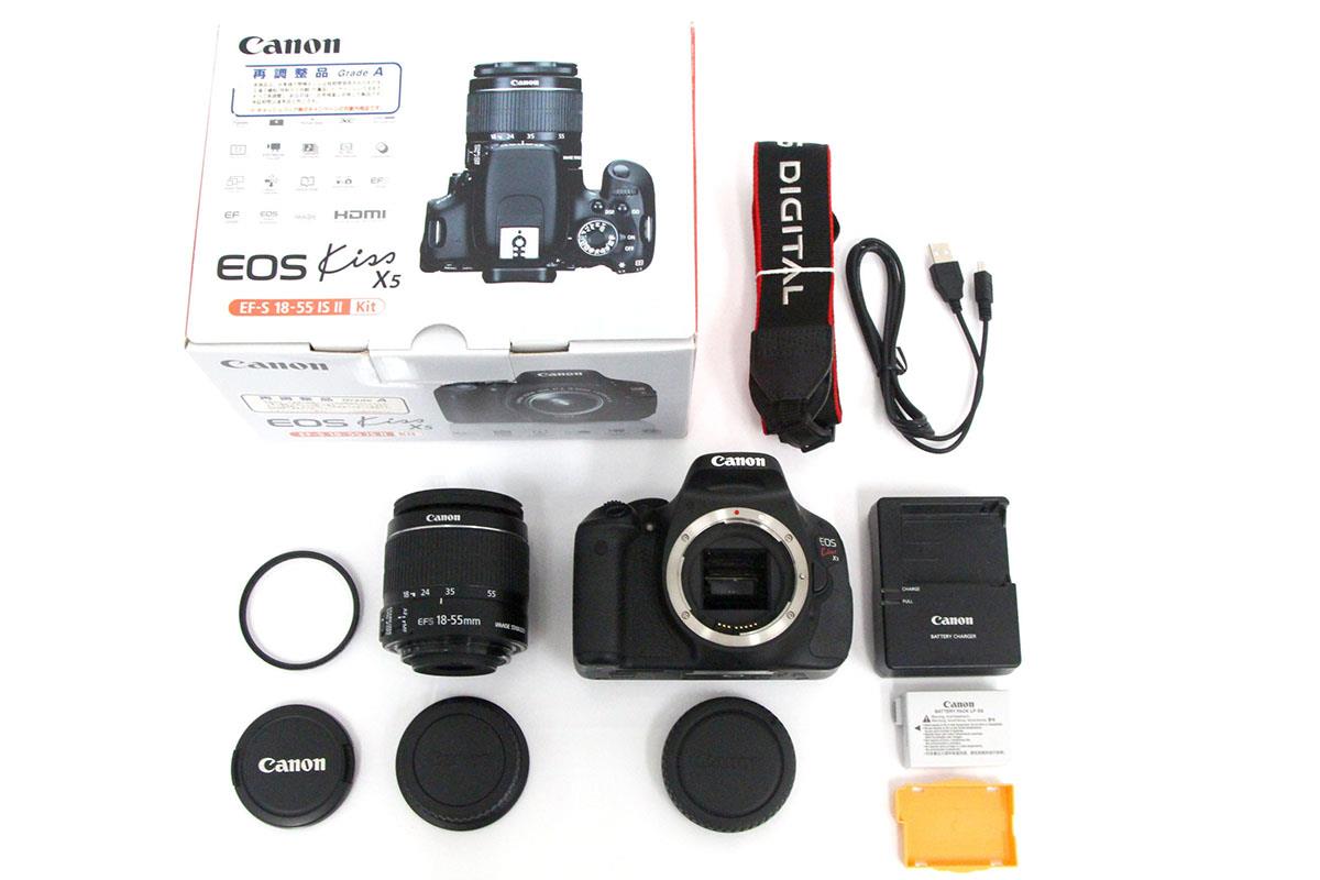 Canon デジタル一眼レフカメラ EOS Kiss X5 レンズキット EF-S18-55mm ...