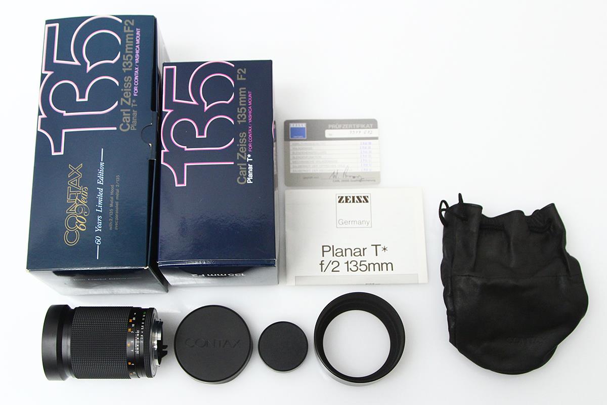 Planar T* 135mm F2 MMG 60周年記念モデル ヤシカコンタックスマウント用 外箱付 γH3612-2A4 | コンタックス |  一眼レフカメラ用│アールイーカメラ