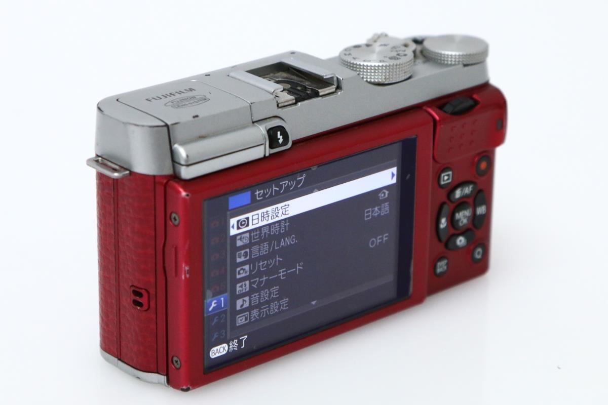 Fujifilm X-A1 ミラーレスカメラ レッド ダブルレンズ 富士フイルム