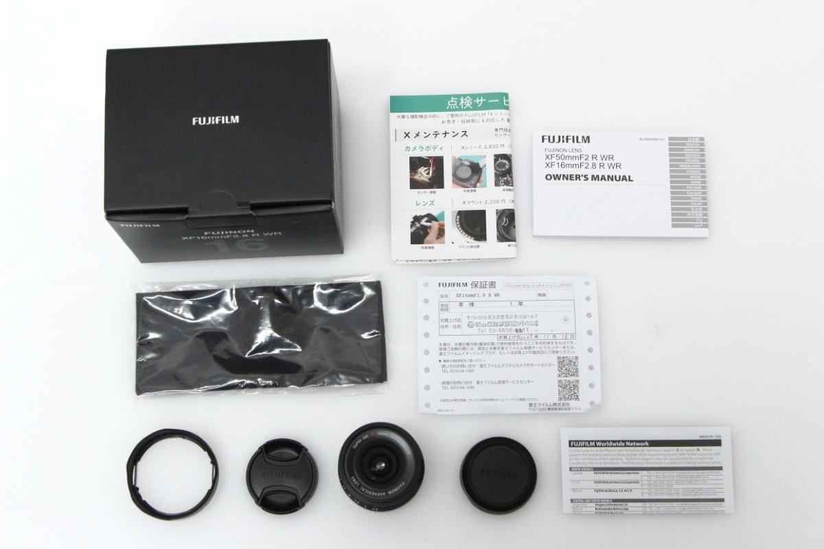 富士フイルム FUJINON XF16mm F2.8 R WR ブラックスマホ/家電/カメラ
