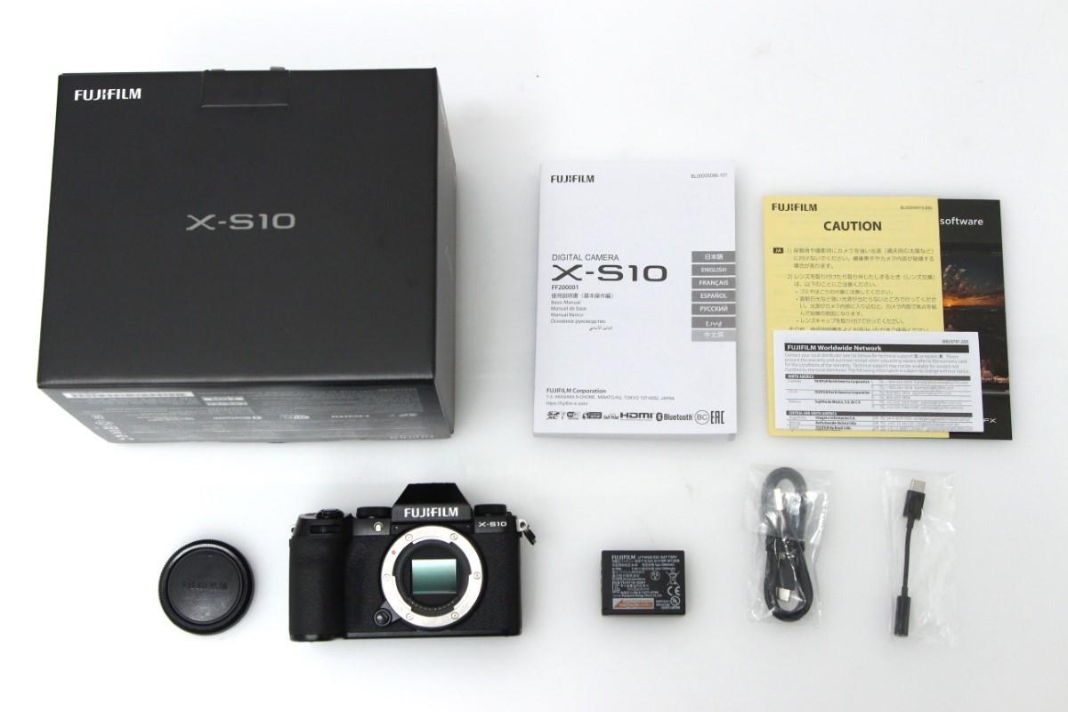FUJIFILM X-S10 ボディ ＊ショット数31回 X-S10 ボディ シャッター回数 約9700 回以下 γT131-2Q3 | 富士フイルム