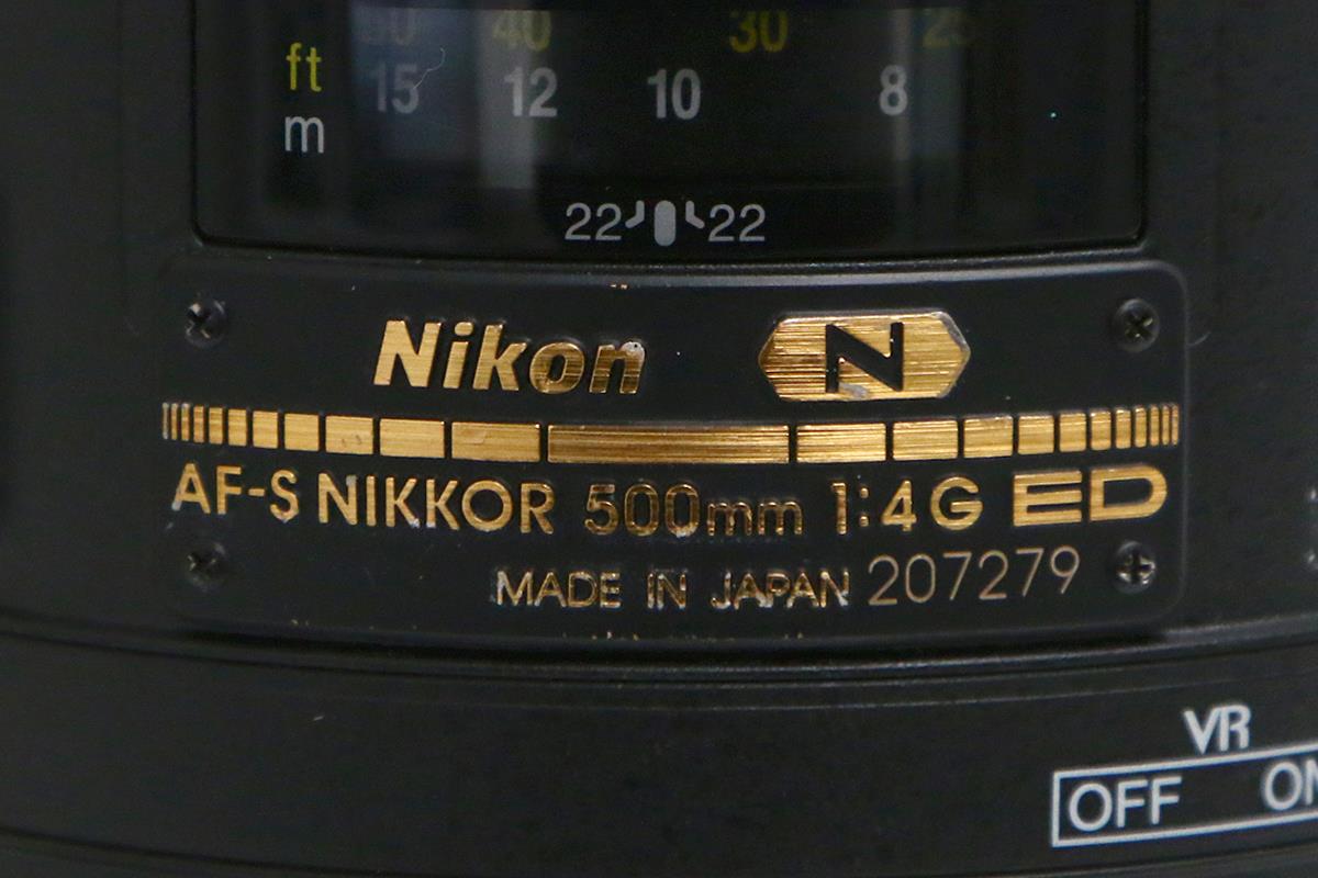 AF-S NIKKOR 500mm f4G ED VR γH3695-3 | ニコン | 一眼レフカメラ用 