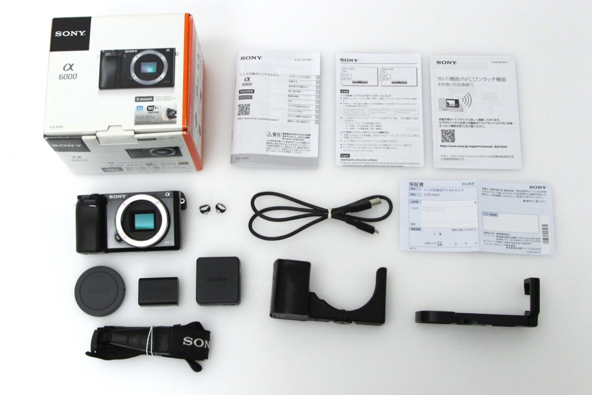100%新品爆買いSONY ILCE-6000 ボディ ブラック 122828 デジタルカメラ