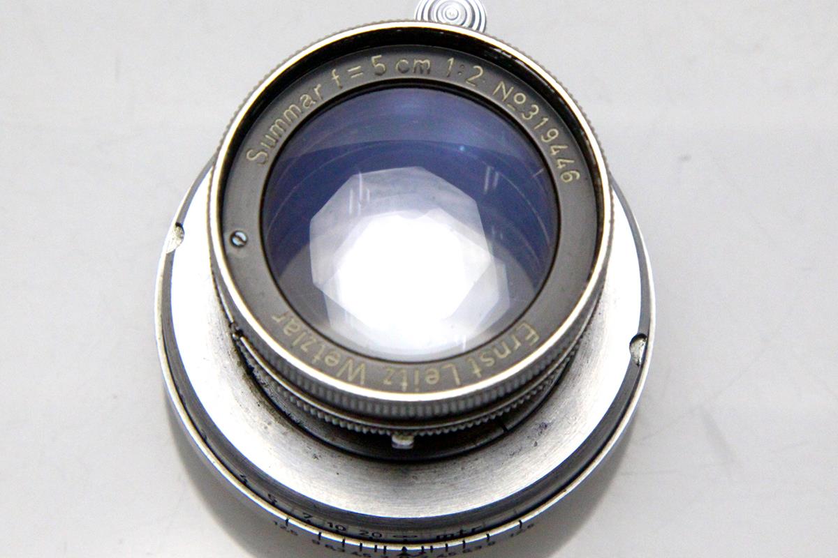 Summar 5cm F2 沈胴式 シルバー フロントキャップ付 ライカL39マウント