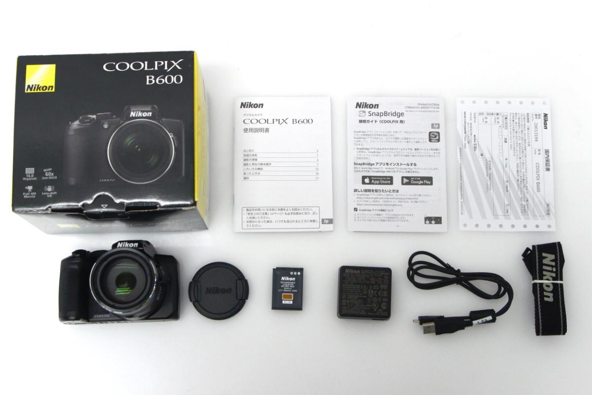 COOLPIX B600 ブラック γT418-2P4 | ニコン | コンパクトデジタルカメラ│アールイーカメラ