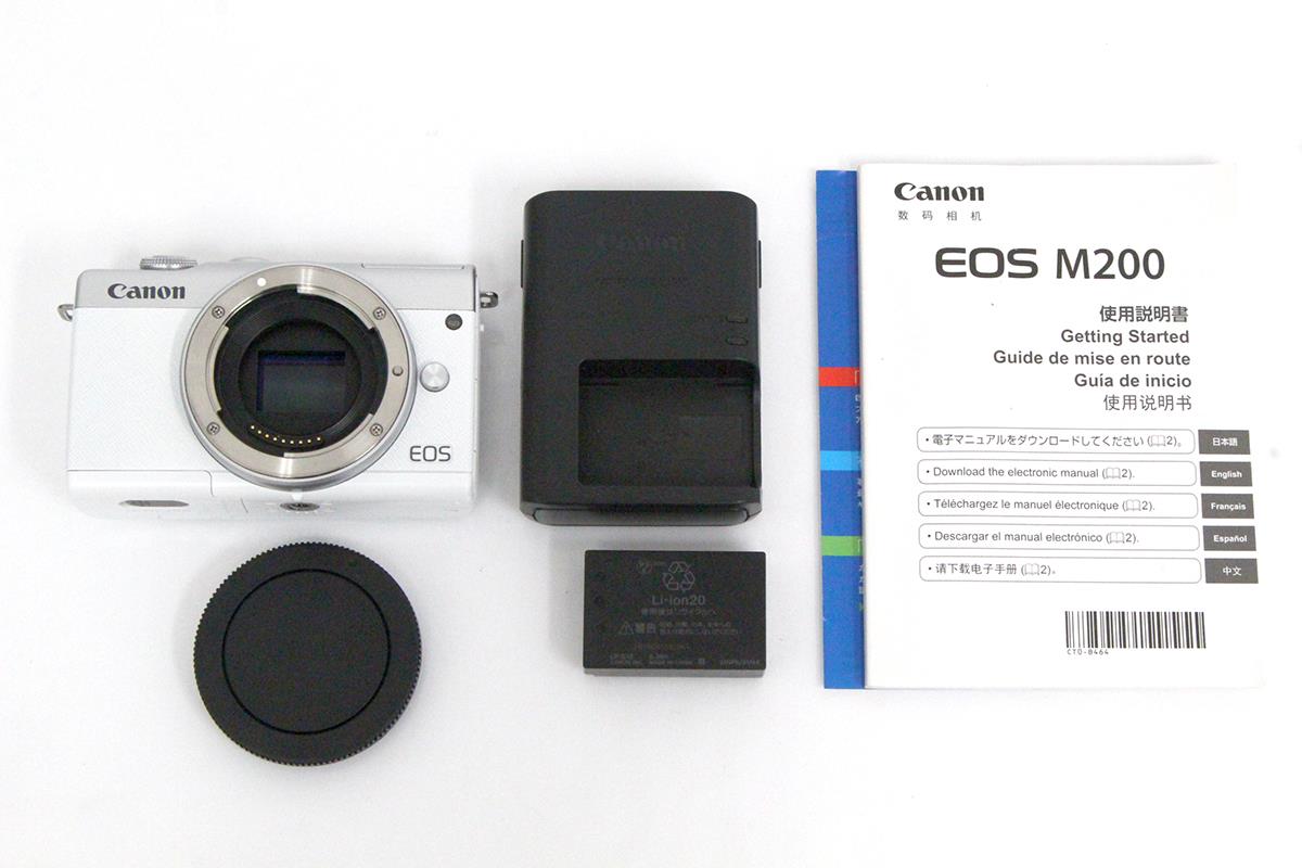 EOS M200 ホワイトボディ γA6696-2P2A | キヤノン | ミラーレスカメラ 