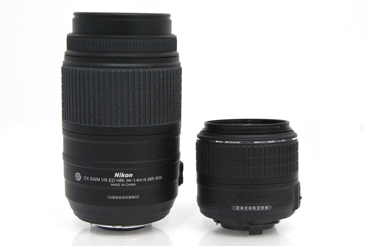 D5500 ダブルズームキット ブラックγA7284-2S1 | ニコン | デジタル