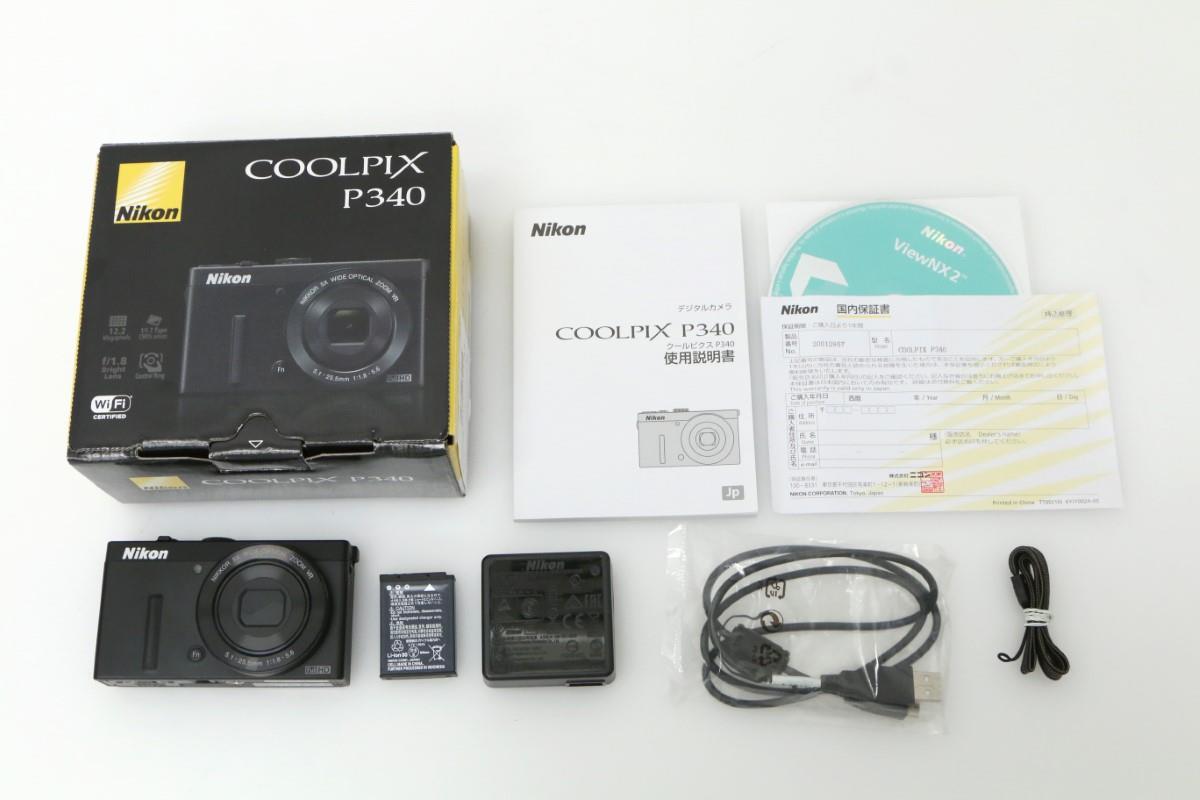 COOLPIX P340 ブラック CA01-T1357-2P3 | ニコン | コンパクトデジタル 