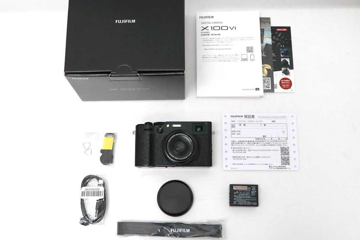 X100VI 極美品保証期間内箱付 予備バッテリー+別売充電器+フードフィルター X100VI 極美品保証期間内箱付 予備バッテリー+別売充電器+